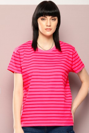 Dillinger Women Yarn Dyed Boxy T Shirt